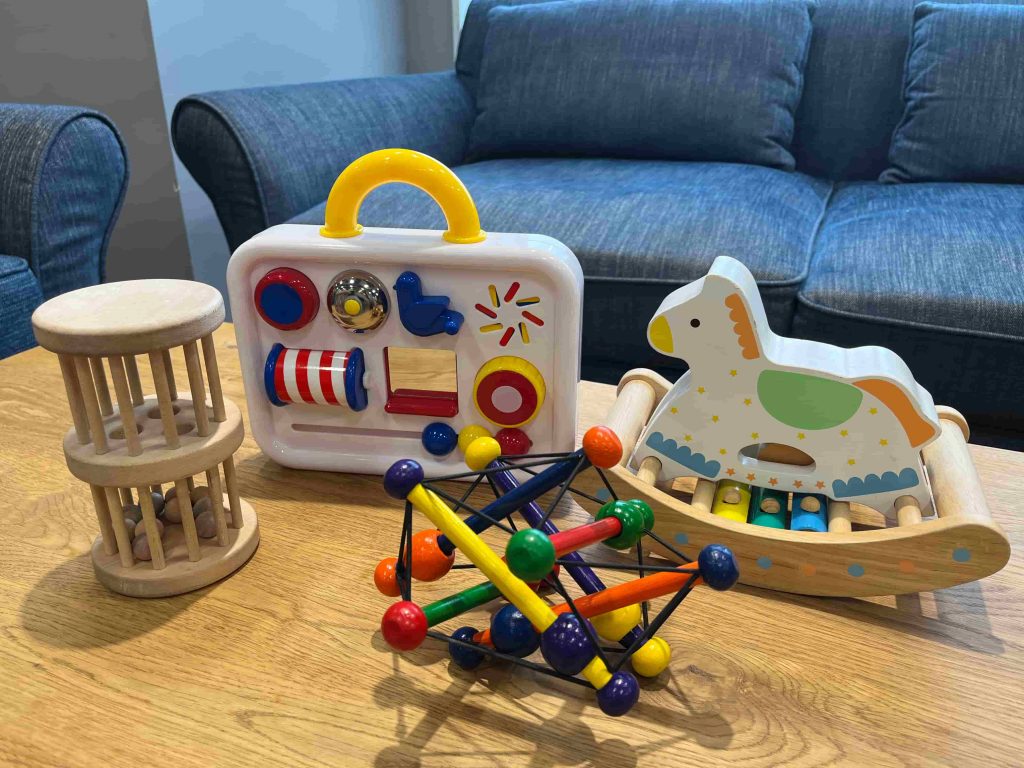 KIDS LABORATORYで届いたおもちゃの例（0歳8ヶ月）